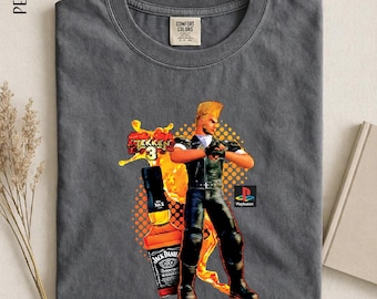 The Tekken 3 Paul Shirt, Jack Daniel's Old No. 7 Collaboration Shirt, Gamer Tee, Vintage Video Game Shirt, Paul Phoenix Shirt