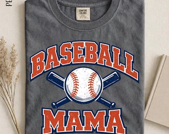 Baseball Mama Shirt, Baseball Mom Tee, Sports Mom Shirt, Baseball Lover Gift, Game Day Shirt, Retro Baseball Graphic Tee.