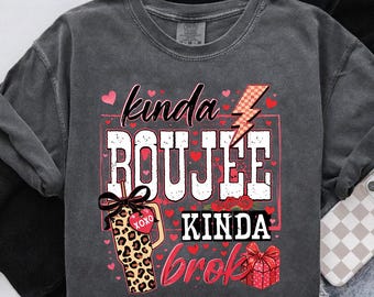Kinda Boujee Kinda Broke SVG、Funny Valentine SVG、Sarcastic Girl Quote PNG、Cute Leopard Cup Design、Cricut カットファイル即時ダウンロード