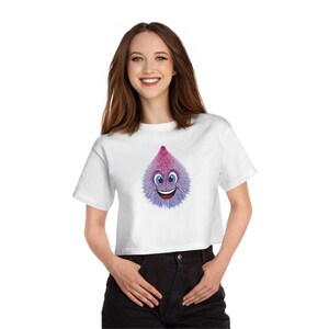 Leuke cartoon crop T-shirt leuk zomer-T-shirt