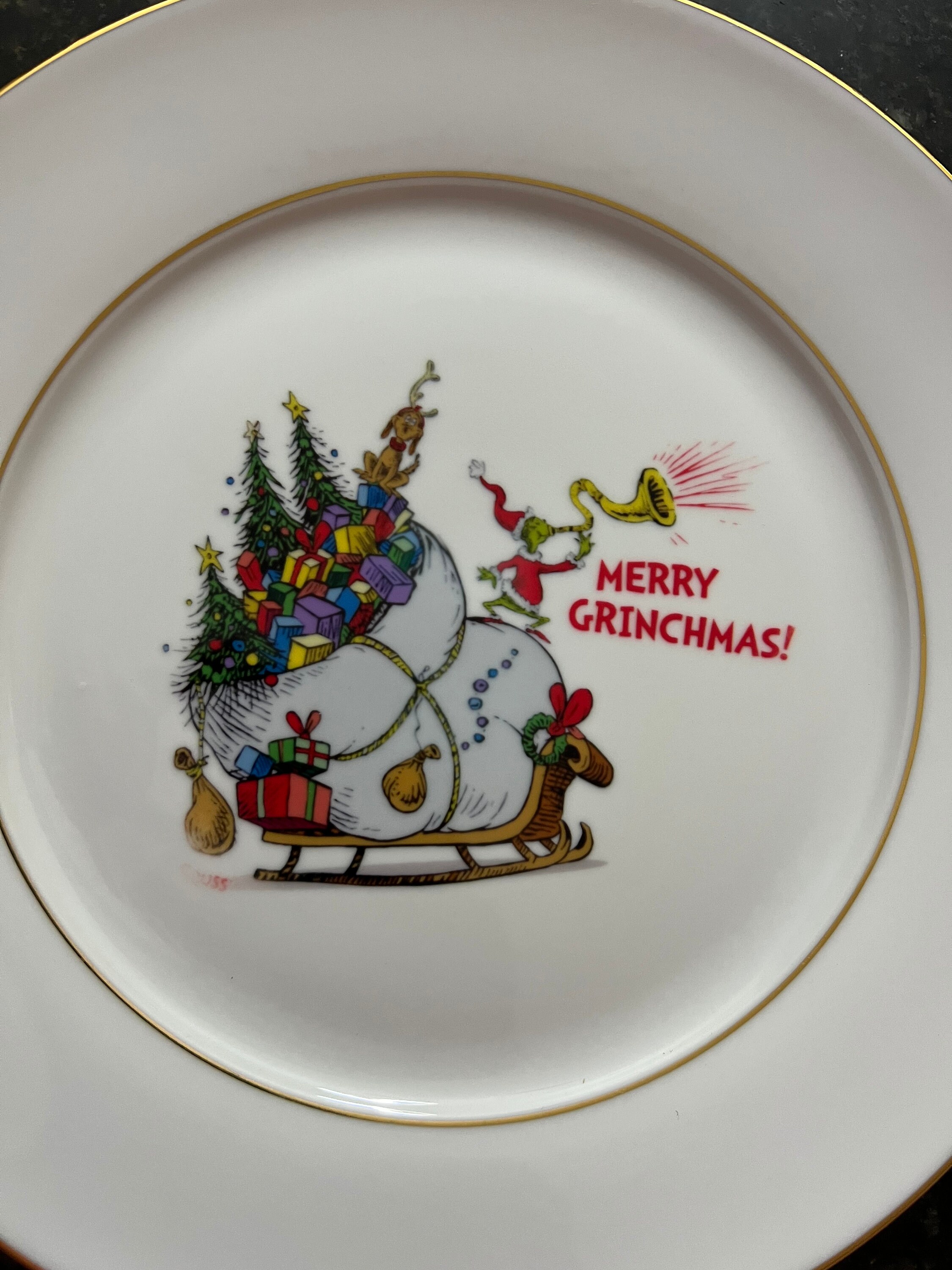 The Grinch Appetizer Plates Set Of Four 4 New 2022 Hbangejia