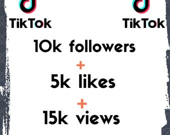 TikTok Volgers Pakket: 10.000 Volgers + 5.000 Likes + 15.000 Weergaven | TikTok Groei Bundel | Sociale Media Promotie | TikTok Betrokkenheid Boost