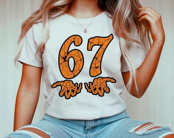 Six Seven 6 7 Meme Funny Hands PNG Bundle, Viral Internet Meme Humor, Funny Generation Z, 67 Trend, Funny Social Media,Sports Gift shirt