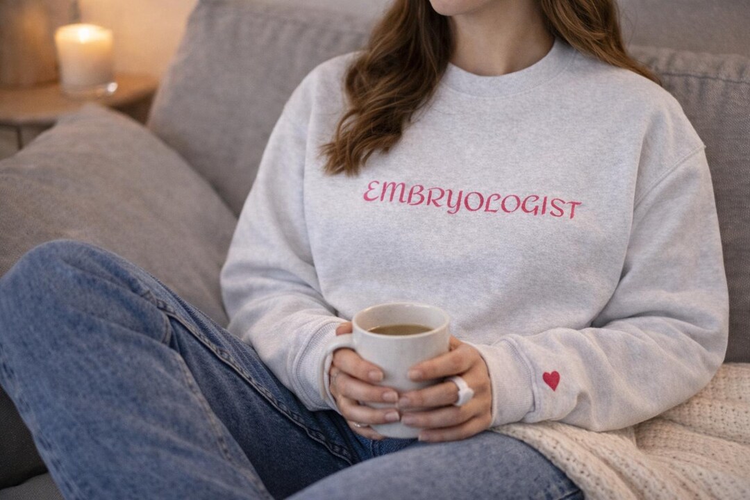 Embroidered Embryologist Sweater, Embryologist Gifts and Apparel, Cute ...