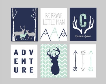 baby boy deer nursery decor