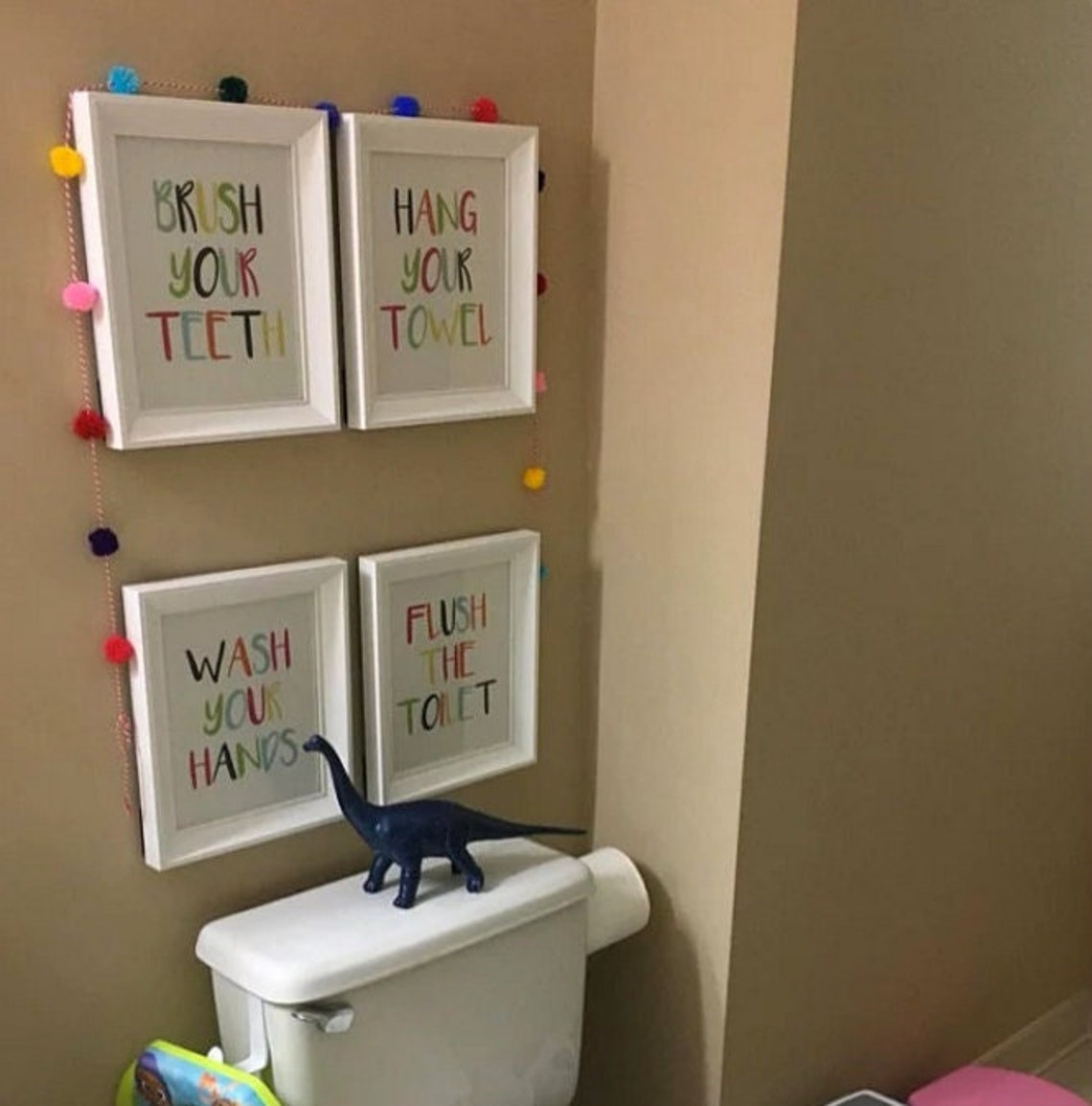 Kids Bathroom Wall Decor Kids Bathroom Art Bathroom Wall - Etsy