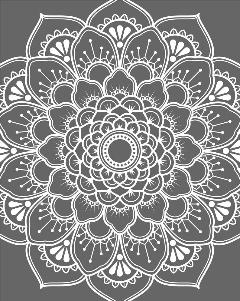 Mandala Print Mandala Wall Art Printable Bathroom Art Etsy