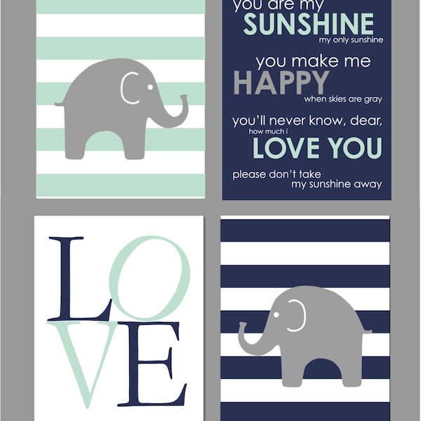 Mint Nursery Art - Etsy