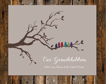 Grandparents gifts for Christmas, Grandparents Gifts, Grandparents Gift ideas, Personalized Grandparents gifts from Grandkids print 8 x 10