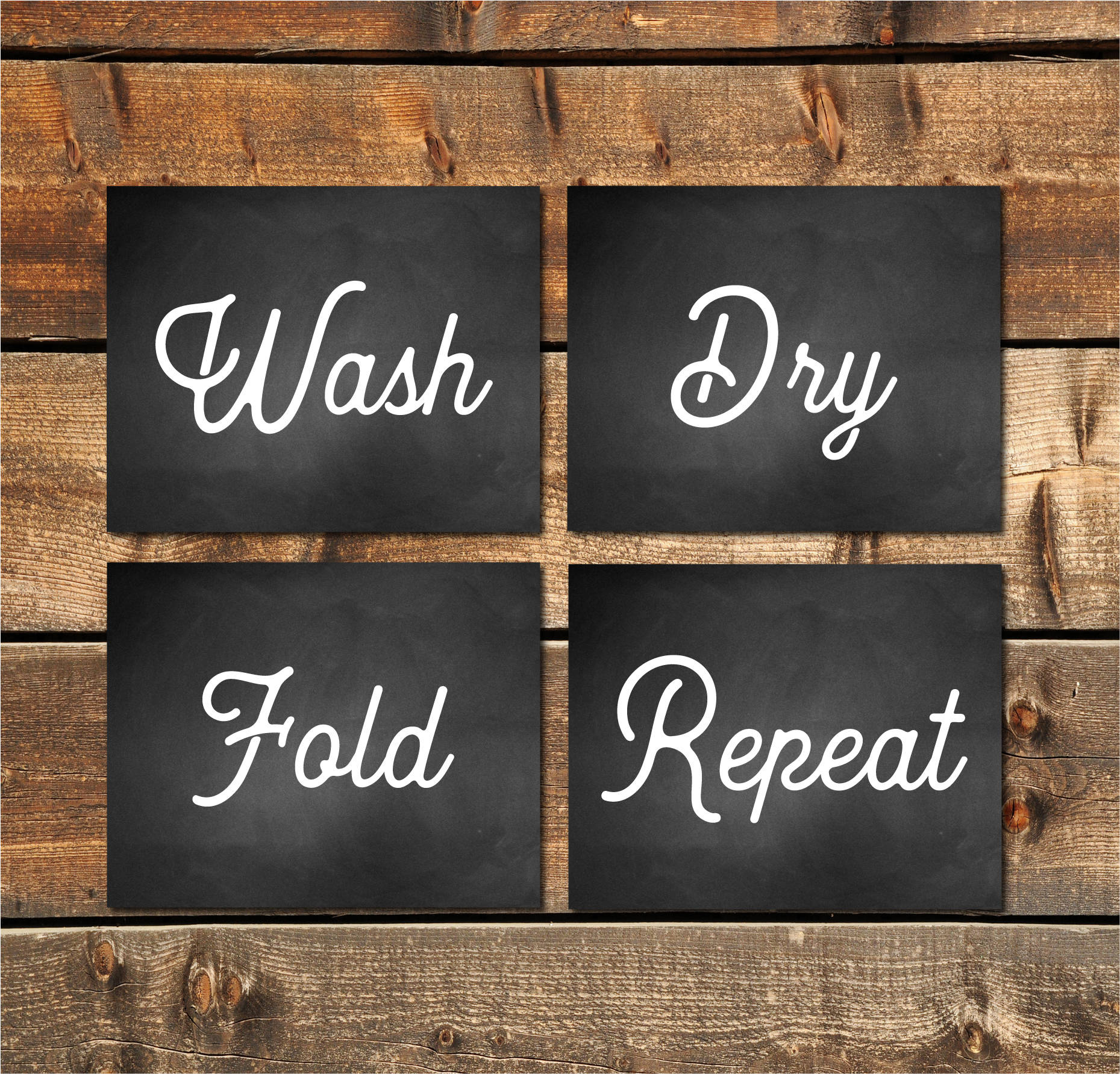 Decoración de la lavandería signo de la lavandería arte de | Etsy