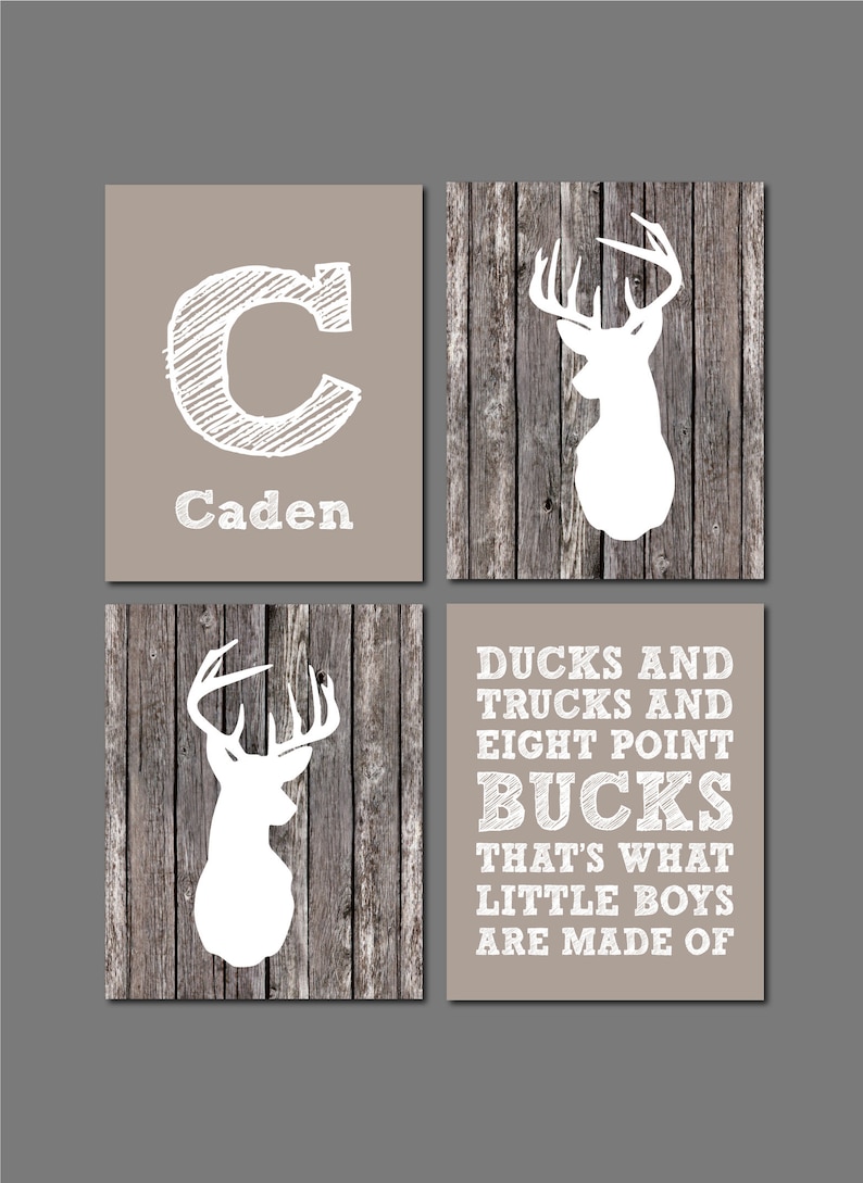 Deer Wall Art Deer Nursery Decor Deer Antler Boy Nursery Etsy
