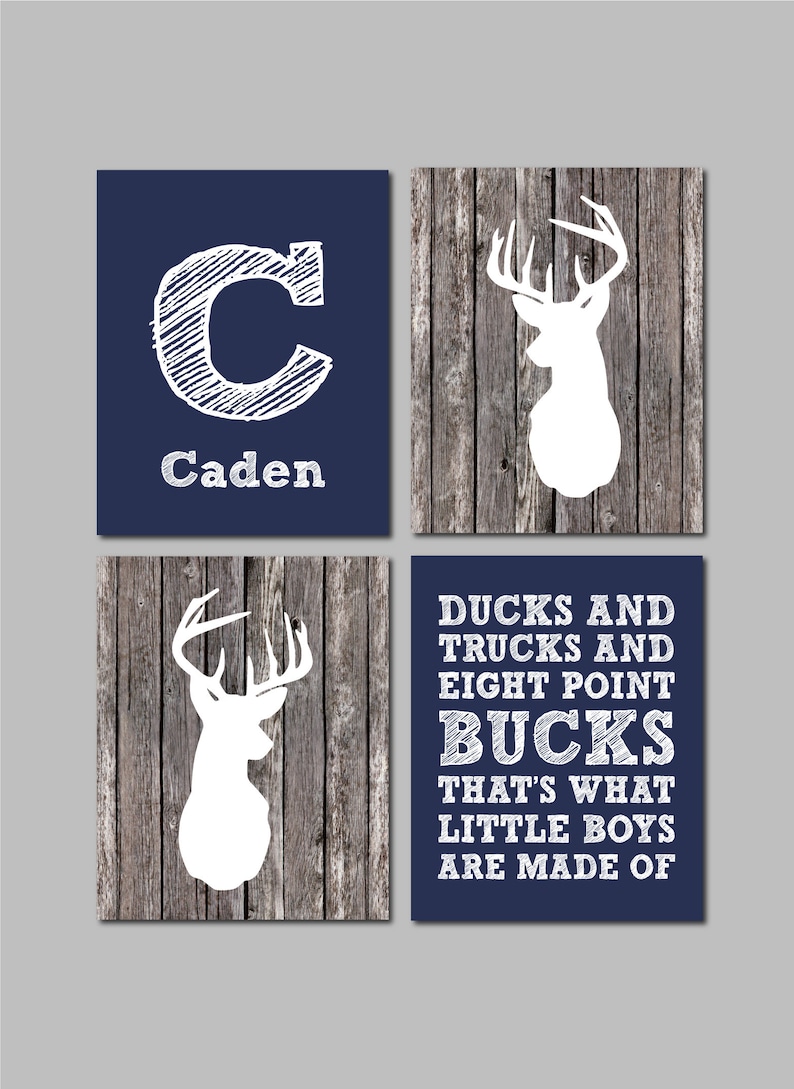 Deer Nursery Decor Boys Nursery Decor Ducks and Trucks and Etsy