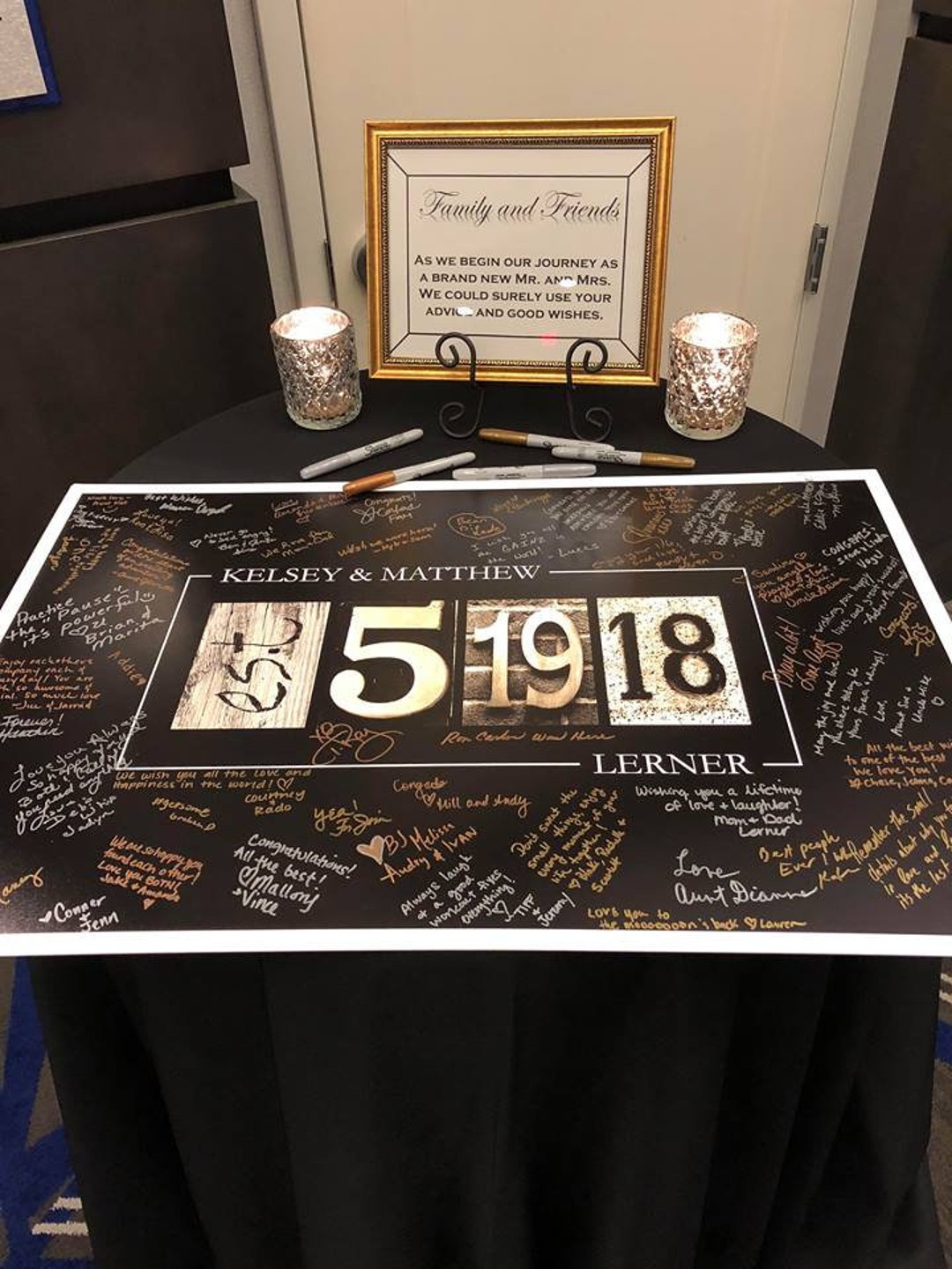 Alphabet Guestbook, Guest Book Poster, Personalized Wedding Print