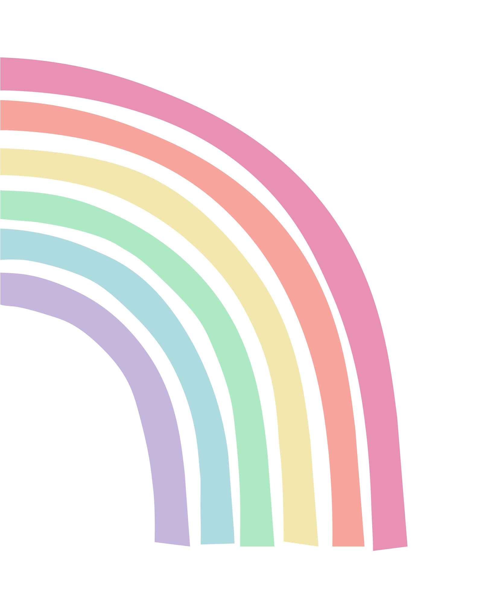 Pastel Rainbow Wall Art Set of 2 Prints or Canvases, Boho Rainbow ...