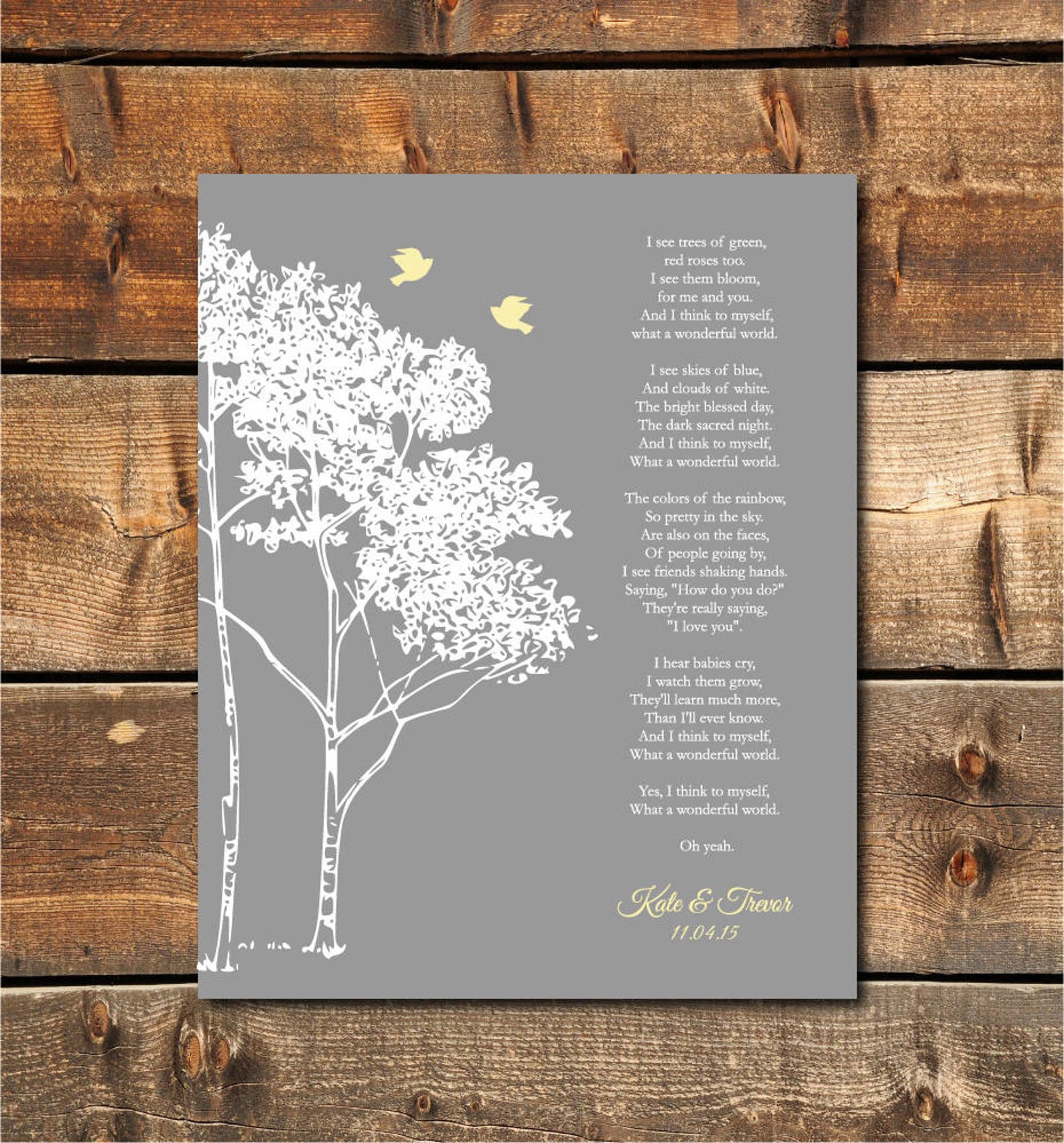 Song Lyrics Wall Art Wedding Song Lyric Art Anniversary Etsy