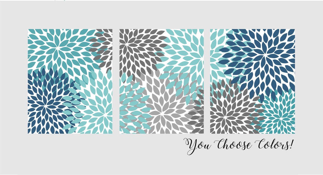 Bathroom Wall Art, Bedroom Wall Decor, Dahlia Wall Art, Floral Wall Art