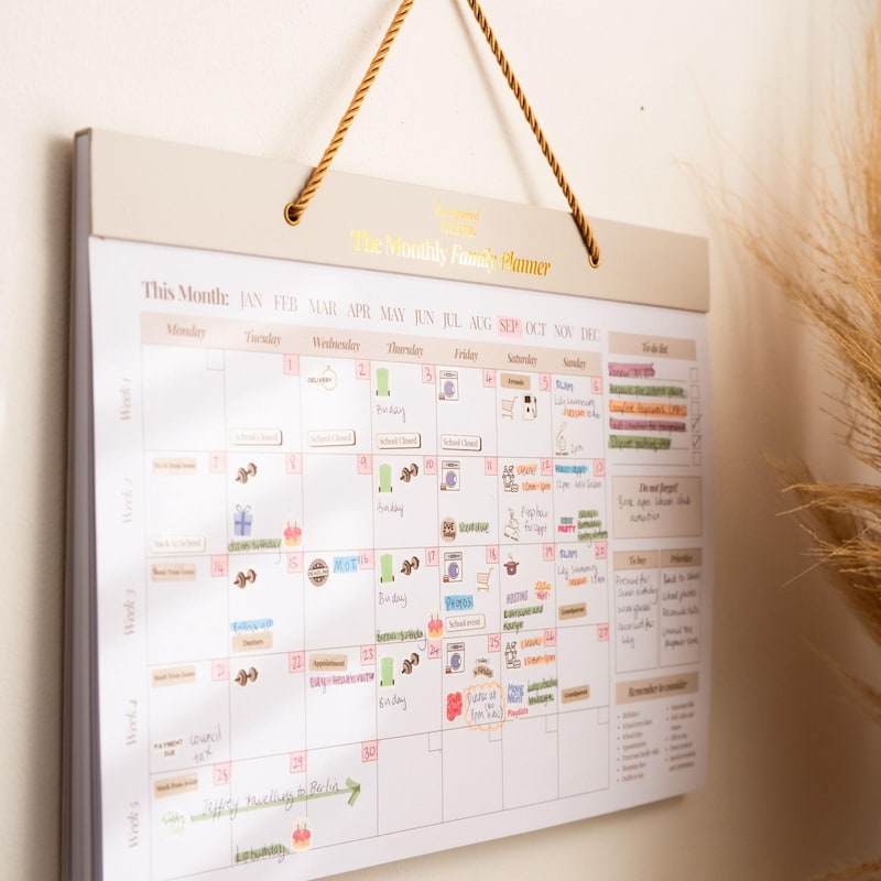 Family Wall Planner - Etsy UK