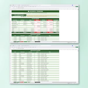 Small Business Bookkeeping Spreadsheet, Income Expense Tracker, Profit Dashboard, Sales Tax, Excel Budget Template, Annual Monthly Overview