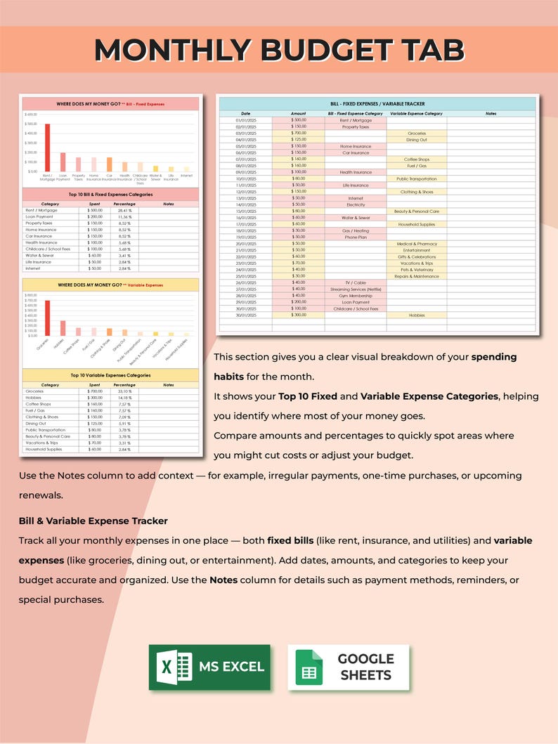 Simple 2026 Budget Planner, Excel & Google Sheets Budget Spreadsheet, Budget Paycheck Template, Excel Budget Template, Budget Tracker Sheet