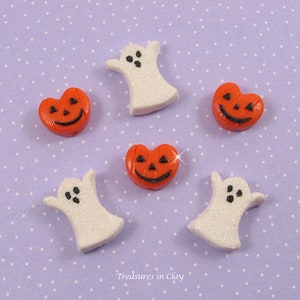 Polymer Clay Halloween Peep Beads