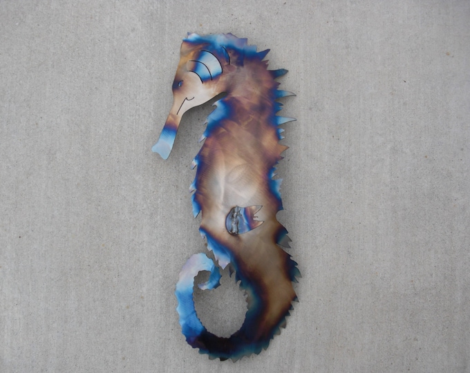 Metal Seahorse Wall Art Etsy