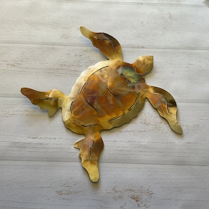 Tortue de mer en acier inoxydable