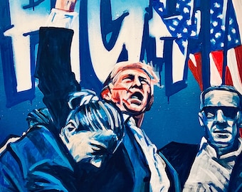 Fight - Attempted Assassination of Donald Trump Art Print