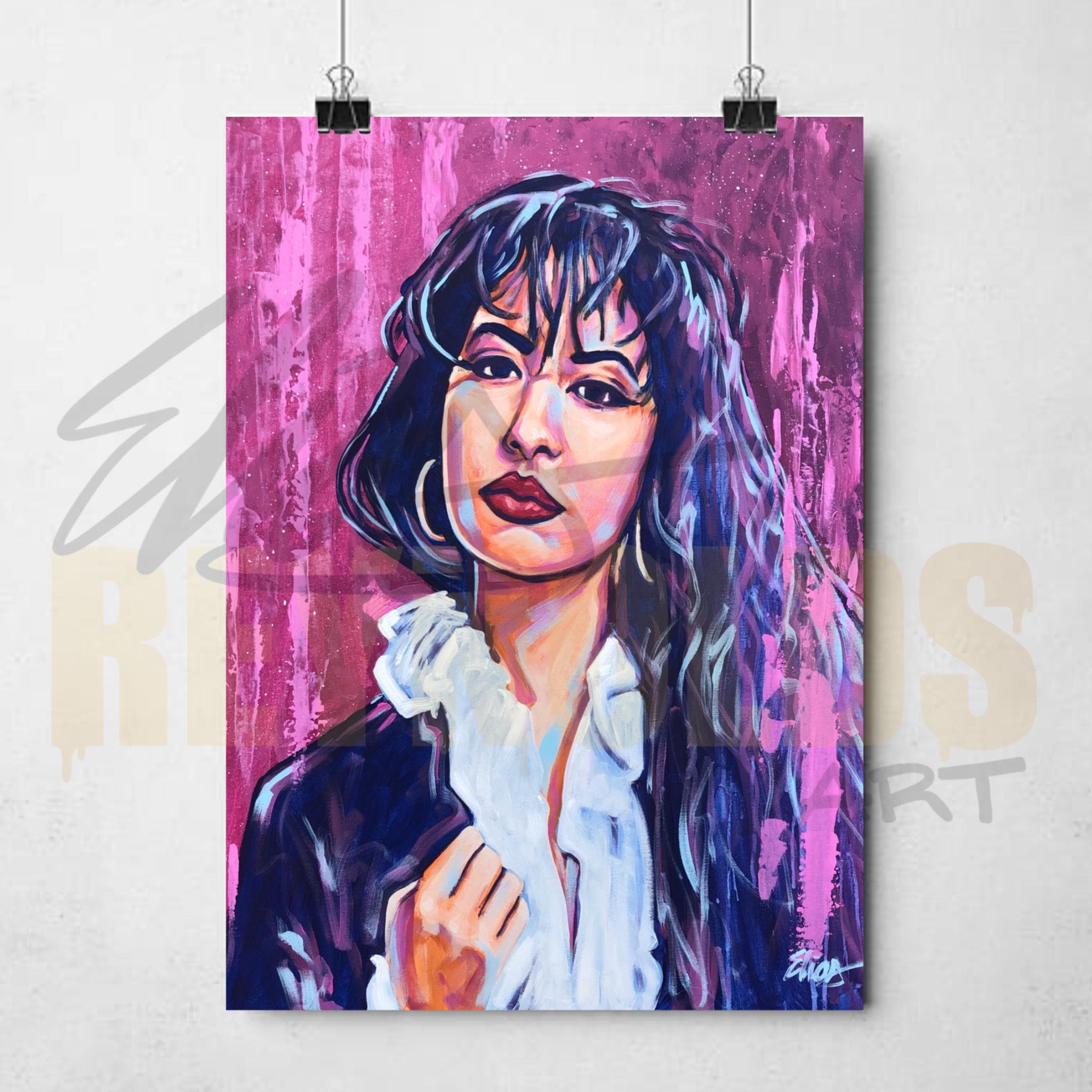 Selena Quintanilla Art Print - Latina Icon Portrait - Tejano Music Wall ...