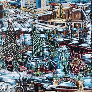 Christmas in Ashland Art Print