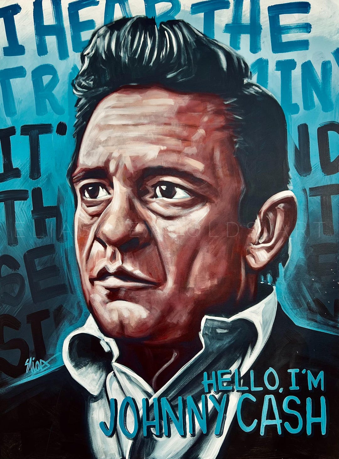 Johnny Cash Art Print - Etsy