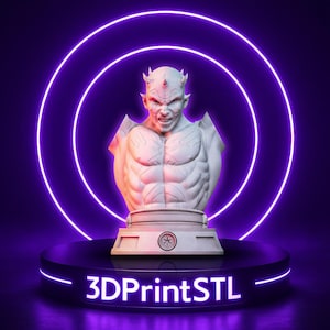 Darth Maul STL Bust | Star Wars 3D Printable Statue | Sith Lord STL Model | Sci-Fi 3D Print File | Digital Download Darth Maul STL