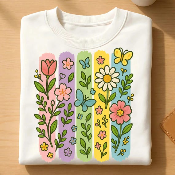 Boho Flowers Png, Floral Brushstroke Png, Preppy Png, Floral Png, Brush Stroke Png, Coquette Png, Trendy Shirt Design, T-shirt PNG, SVG, JPG