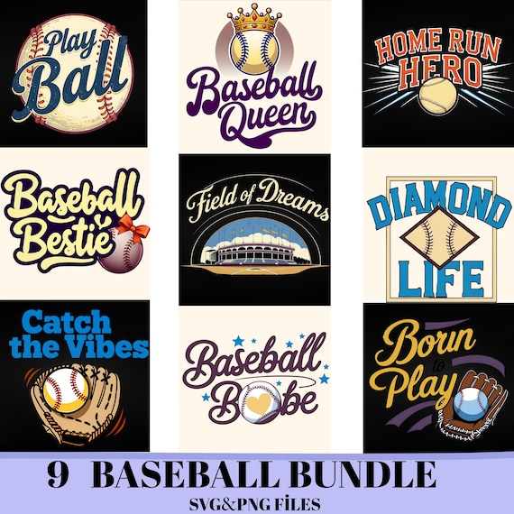 Baseball PNG and SVG Bundle, 9 Baseball Bundle, Baseball Coquette Bow Png, Game Day Baseball Bow Png, Sublimation Designs,Baseball Shirt Png
