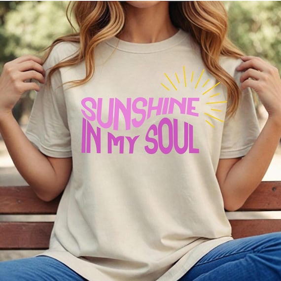 Sunshine In My Soul PNG SVG: Boho Summer Design (Digital Download