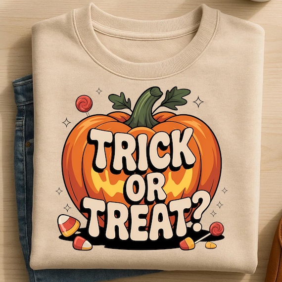 Retro Halloween Pumpkin Design, Trick Or Treat Png,  Trendy Spooky Pumpkin Png, Sublimaion Design, T-shirt PNG,SVG,JPG, Spooky Season Design