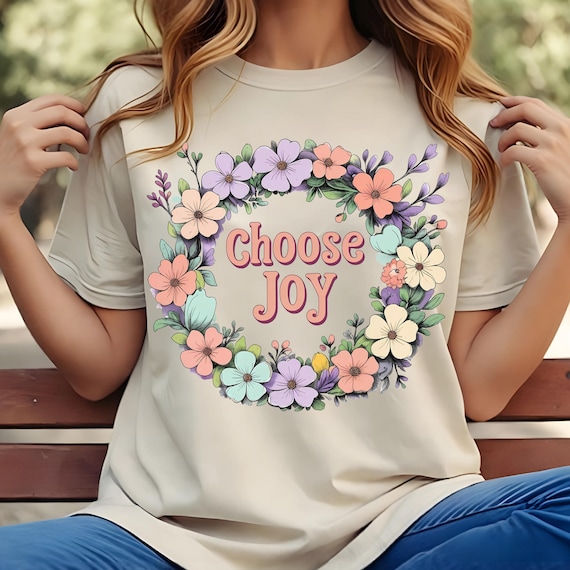 Choose Joy Boho Floral Png, Floral design, Inspirational Png, Flowers Png,Trendy Floral Png,Mental Health Png,T-shirt PNG,SVG,JPG,Svg Design