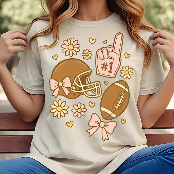 Football Coquette Design, Game Day Football PNG, Floral Football Design, Glitter Football Mama Sublimation, T-shirt PNG,SVG,Jpg , Svg Design