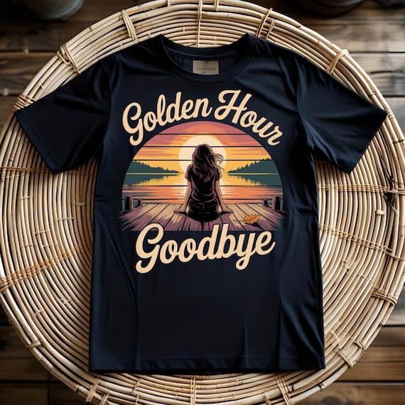 Golden Hour Goodbye Design: Summer Sublimation PNG, SVG, JPG (Digital Download)