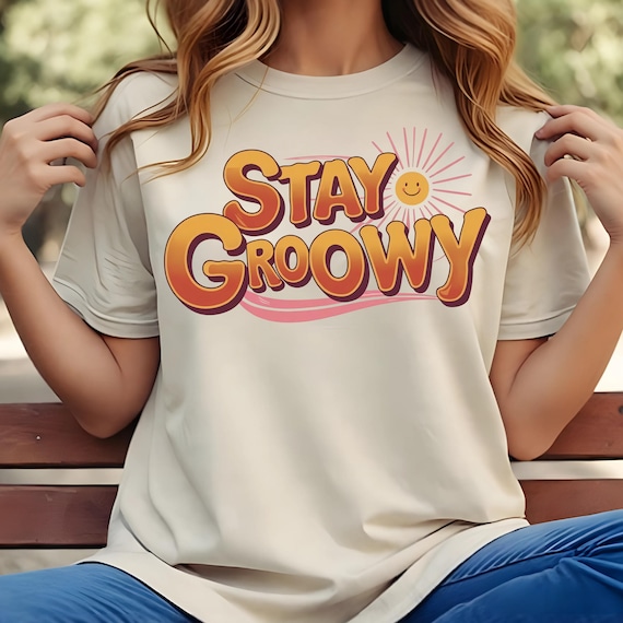 Stay Groovy Retro Design: SVG, PNG, JPG Files (Digital Download)