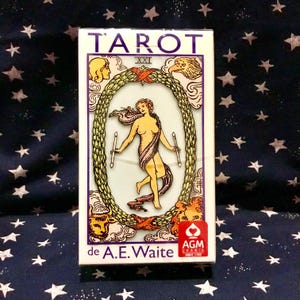 TAROT WAITE AGM 78 Cartas edicion azul con cruz