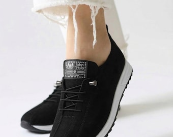 Zapatillas sin cordones de gamuza sintética para mujer / Mocasines ligeros con suela flexible de EVA