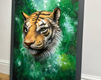 Tiger bas relief