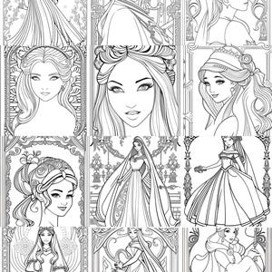 20 princess Coloring Book | Printable Coloring Pages