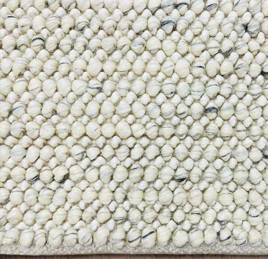 Luxury Chunky Wool Rug – Handwoven Loop Texture Carpet, - Etsy