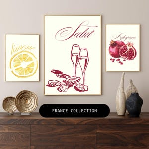 Pomegranate Art Print Poster | Island Mediterranean Fruits, Kitchen Wall Art, Home Gallery, Gift for Foodie, Positive Art