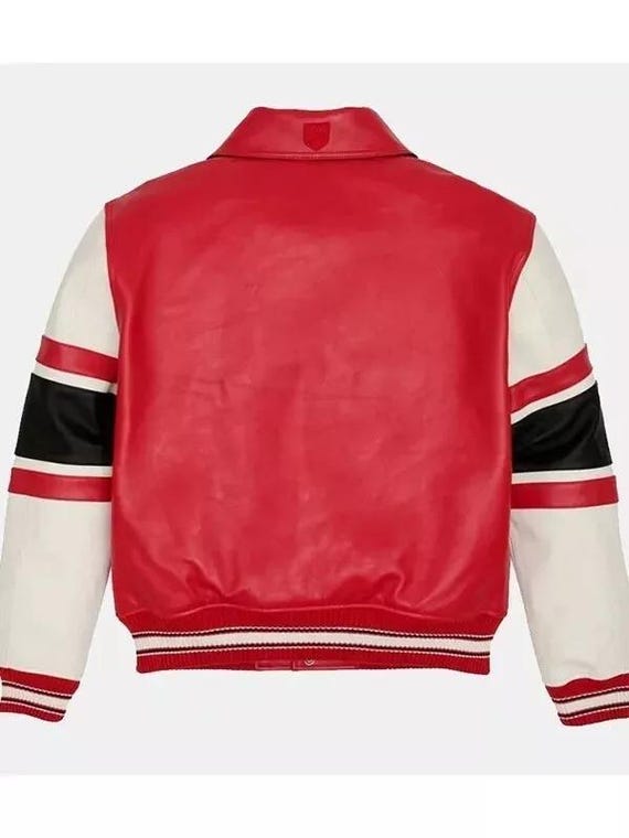 AVIREX レザー ボンバージャケット レッド ハンドメイド メンズ アビレックス レジェンド サルベージ レッド