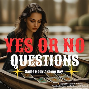 Same Hour Yes or No Tarot Reading, One Question Yes Or No Reading Same Hour, Psychic Readings, Tarot Yes Or No Answer Prediction