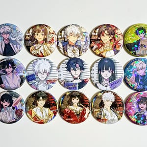6pcs Link Click Pin Badge, Shiguang Dailiren, Chen Xiaoshi, Lu Guang, Xiao Ling