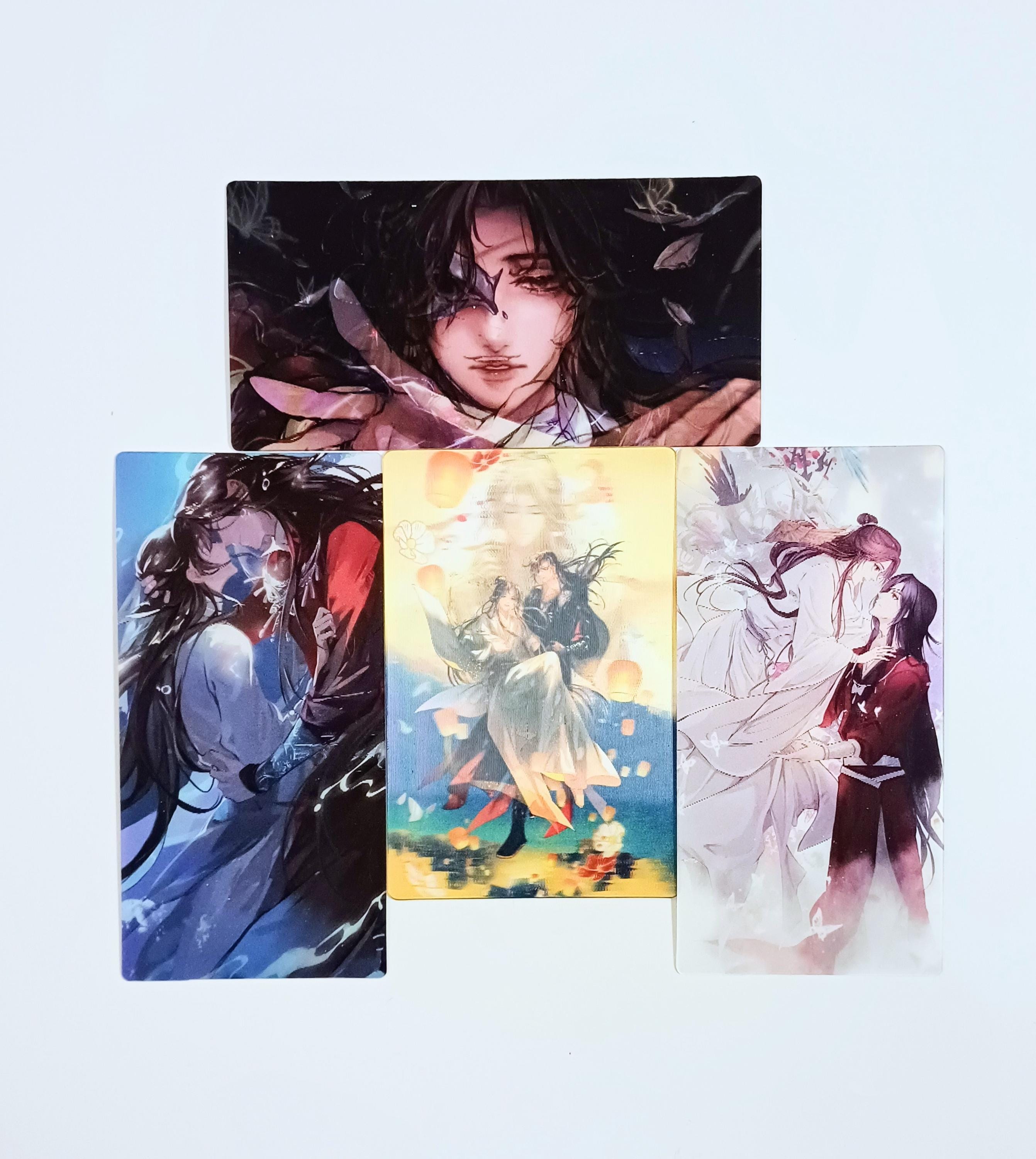 ジャンセン 「トスカーナ地方」、繊細、可憐、希少画集画、 新品額装付 TGCF レンチキュラーカード 4枚 天官慈福 天官の祝福 花蓮 アニメ