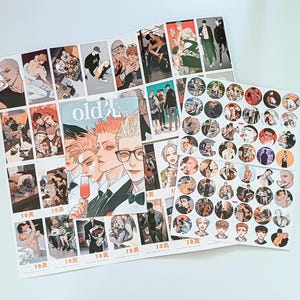 19Days Artbook Gift Set, Anime Artbook Sticker, Jian Yi, Zhan Zhengxi, He Tian, Mo Guanshan